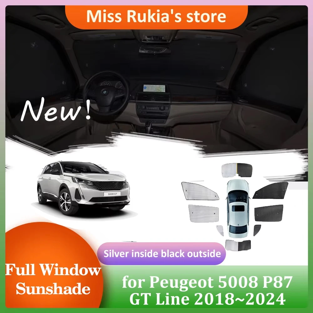 Car Sunshades for Peugeot 5008 P87 GT Line 2018~2024 Roof Windows Sun Visor Side Windshield Curtain Sunroof Cover Accessories
Car Sunshades for Peugeot 5008 P87 GT Line 2018~2024 Roof Windows Sun Visor Side Windshield Curtain Sunroof Cover Accessories