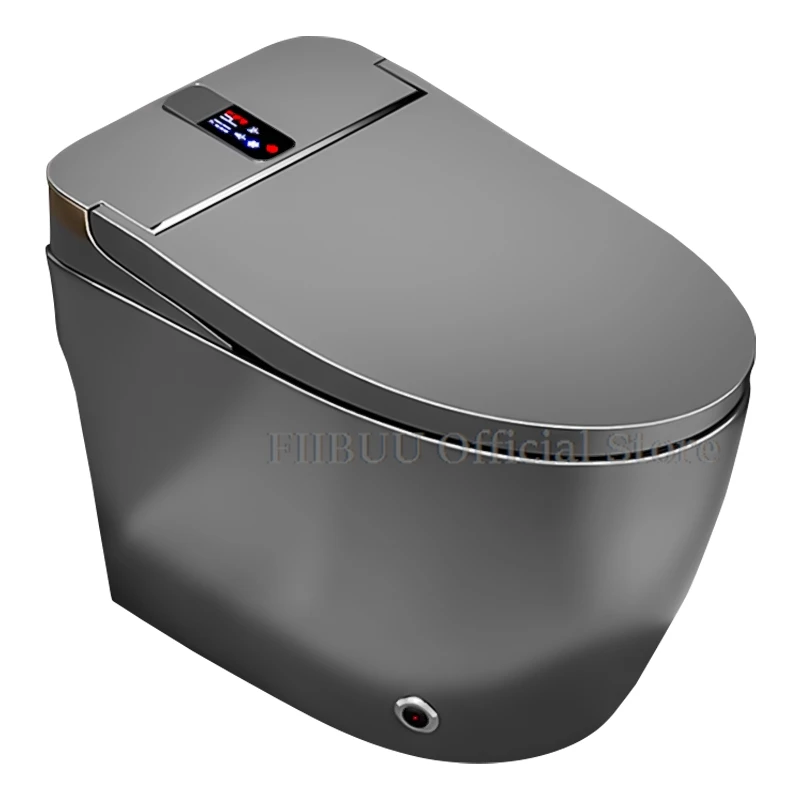 Smart Bidet Toilet Concealed Cistern Intelligent Toilet Warm Water Night Light Digital Display Heated Seat Air Dryer Elongated
Smart Bidet Toilet Concealed Cistern Intelligent Toilet Warm Water Night Light Digital Display Heated Seat Air Dryer Elongated