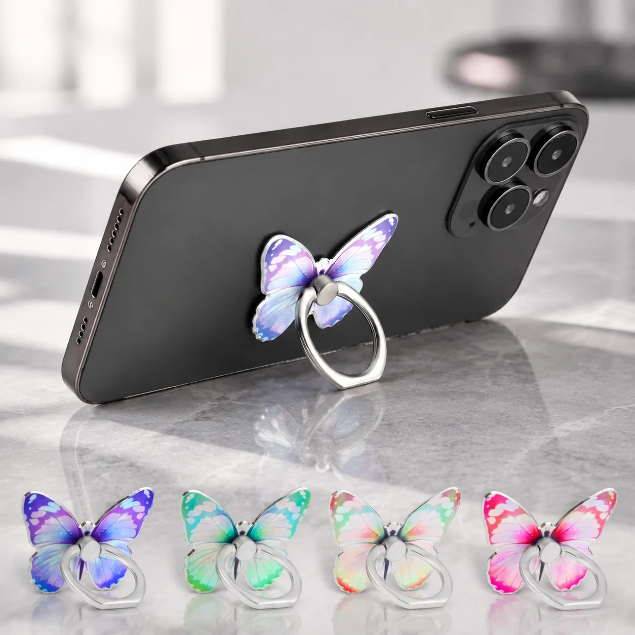 1/2 PCS Butterfly Phone Stand Pink Purple Secure Grip Stable Support No Shaking Fits Most Phones
1/2 PCS Butterfly Phone Stand Pink Purple Secure Grip Stable Support No Shaking Fits Most Phones