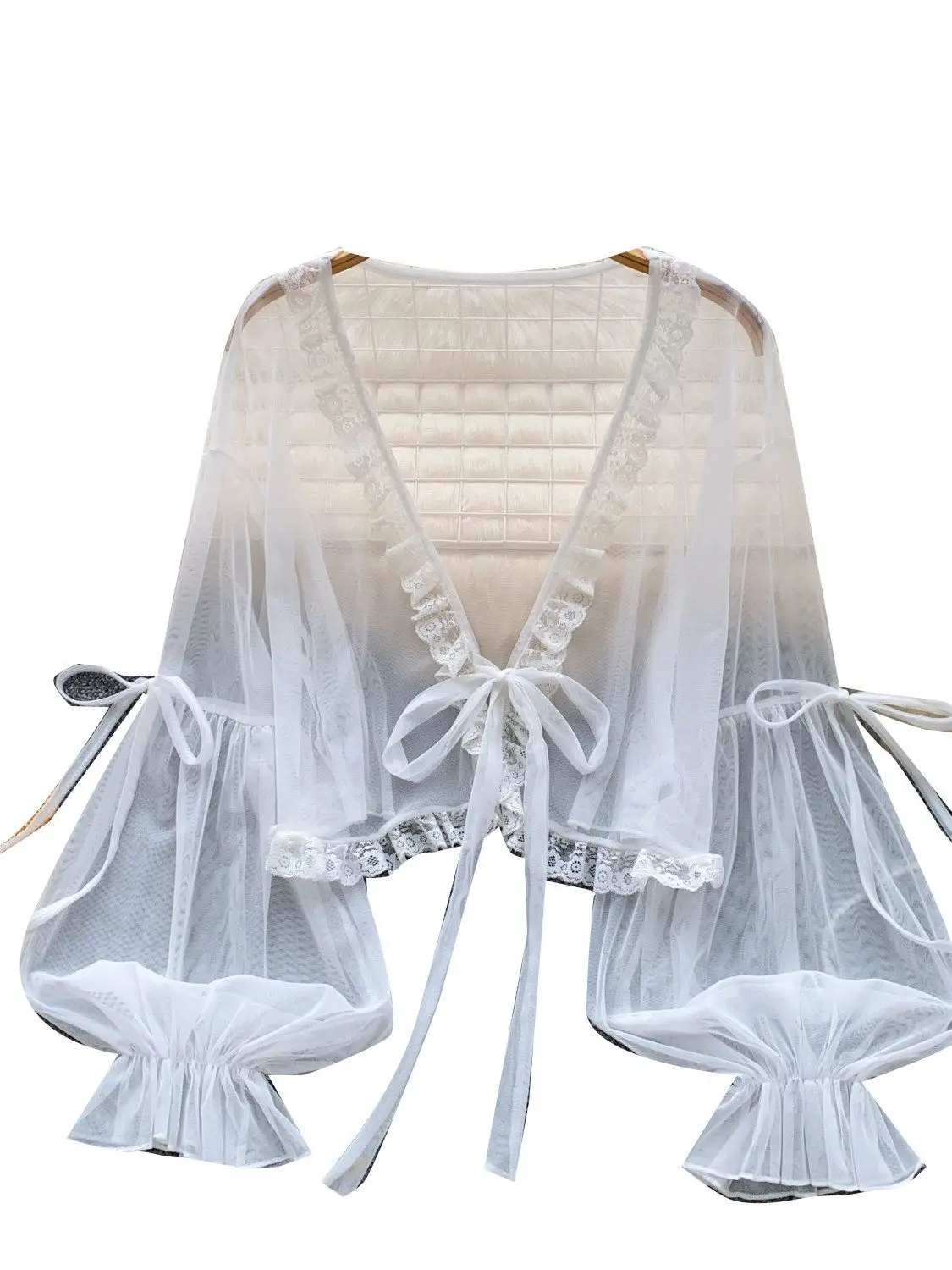Summer New Chiffon Lace Jacket Sunscreen Cardigan With Cuspenders Ckirt Perspective Straps Shawl Versatile Blouse Short Shawl
Summer New Chiffon Lace Jacket Sunscreen Cardigan With Cuspenders Ckirt Perspective Straps Shawl Versatile Blouse Short Shawl