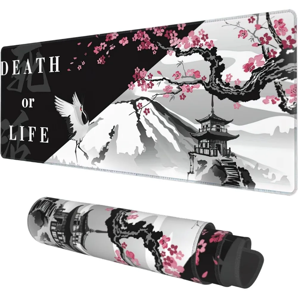 Large Black and White Cherry Blossom Extended Gaming Mouse Pad Desk Mat Non-Slip Base Stitched Edge Long PC Keyboard MouseMat
Large Black and White Cherry Blossom Extended Gaming Mouse Pad Desk Mat Non-Slip Base Stitched Edge Long PC Keyboard MouseMat