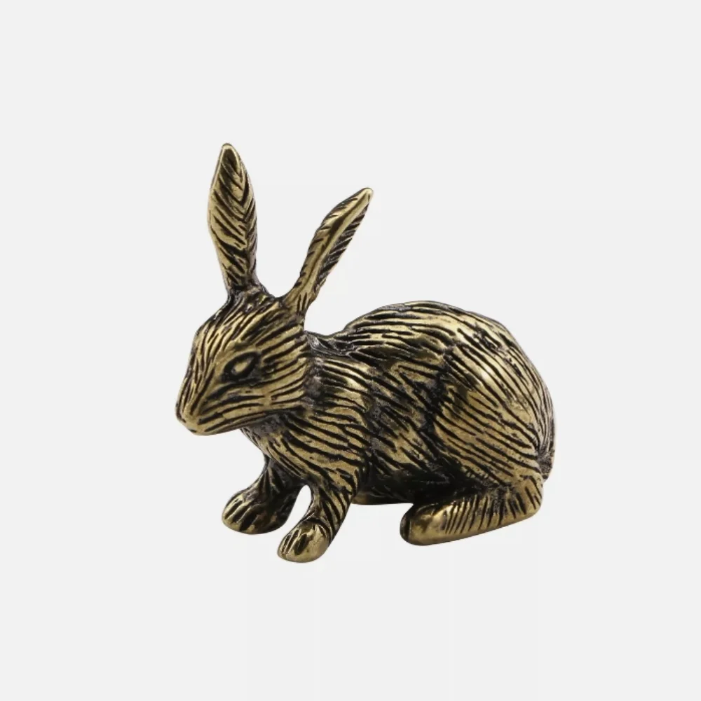 Rabbit brass ornament old tea pet desktop decoration zodiac bunny copper crafts
Rabbit brass ornament old tea pet desktop decoration zodiac bunny copper crafts