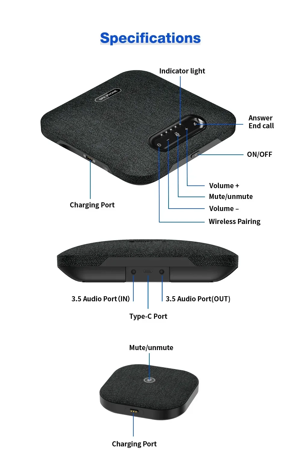 Wireless Conference Microphone System For PTZ Camera, Boundary Array With Noise Cancellation, 50m Range
Wireless Conference Microphone System For PTZ Camera, Boundary Array With Noise Cancellation, 50m Range