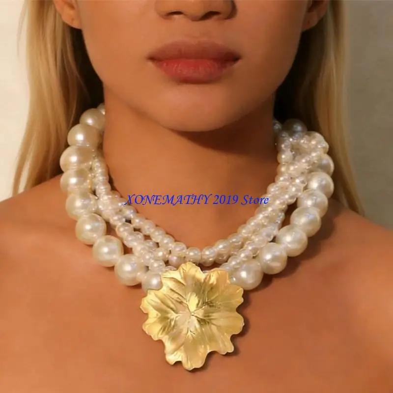 F42F Versatile White Layering Imitation Pearls Necklace for Various Clothing Styles
F42F Versatile White Layering Imitation Pearls Necklace for Various Clothing Styles