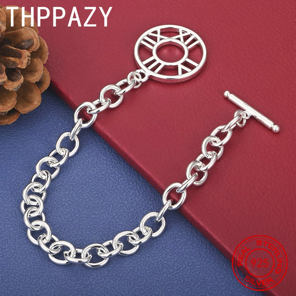 THPPAZY 925 Sterling Silver Personalized Roman Numeral Bracelet For Women Fashion Party Gift Engagement Wedding Popular Jewelry
THPPAZY 925 Sterling Silver Personalized Roman Numeral Bracelet For Women Fashion Party Gift Engagement Wedding Popular Jewelry