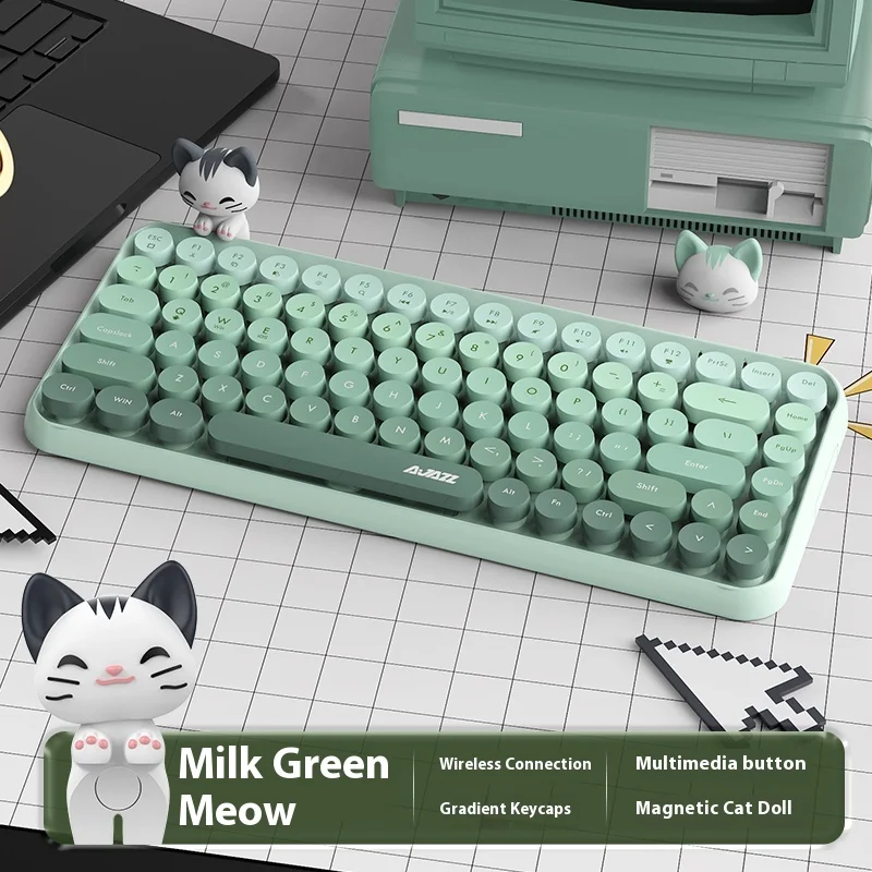 Genuine New Ajazz 308i Keyboard Polkadot Punk Wireless Bluetooth Keyboard Ipad Phone Laptop Keyboard Cute Girl Compact Keyboard
Genuine New Ajazz 308i Keyboard Polkadot Punk Wireless Bluetooth Keyboard Ipad Phone Laptop Keyboard Cute Girl Compact Keyboard