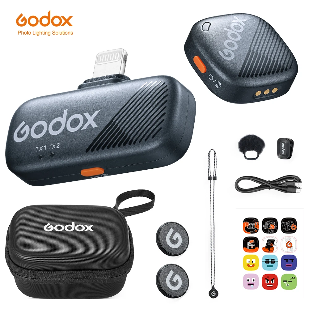 Godox Cube-S 2.4GHz Wireless Microphone System New for Recording and Noise Reduction
Godox Cube-S 2.4GHz Wireless Microphone System New for Recording and Noise Reduction