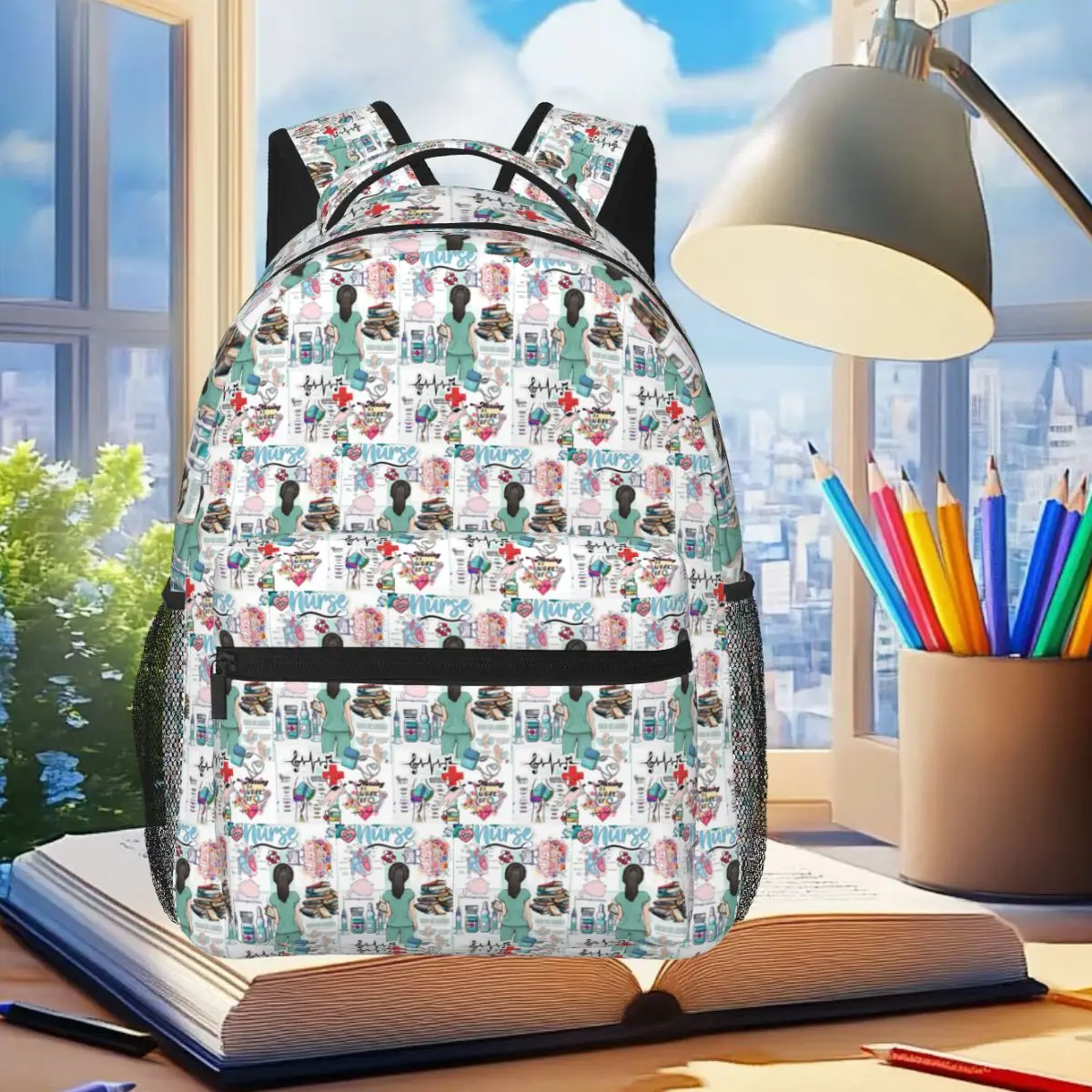 Enfermera En Apuros Doctor Nurse Backpack Student Boys Girls BookBag Children School Bag Laptop Shoulder Bags for Men Women
Enfermera En Apuros Doctor Nurse Backpack Student Boys Girls BookBag Children School Bag Laptop Shoulder Bags for Men Women