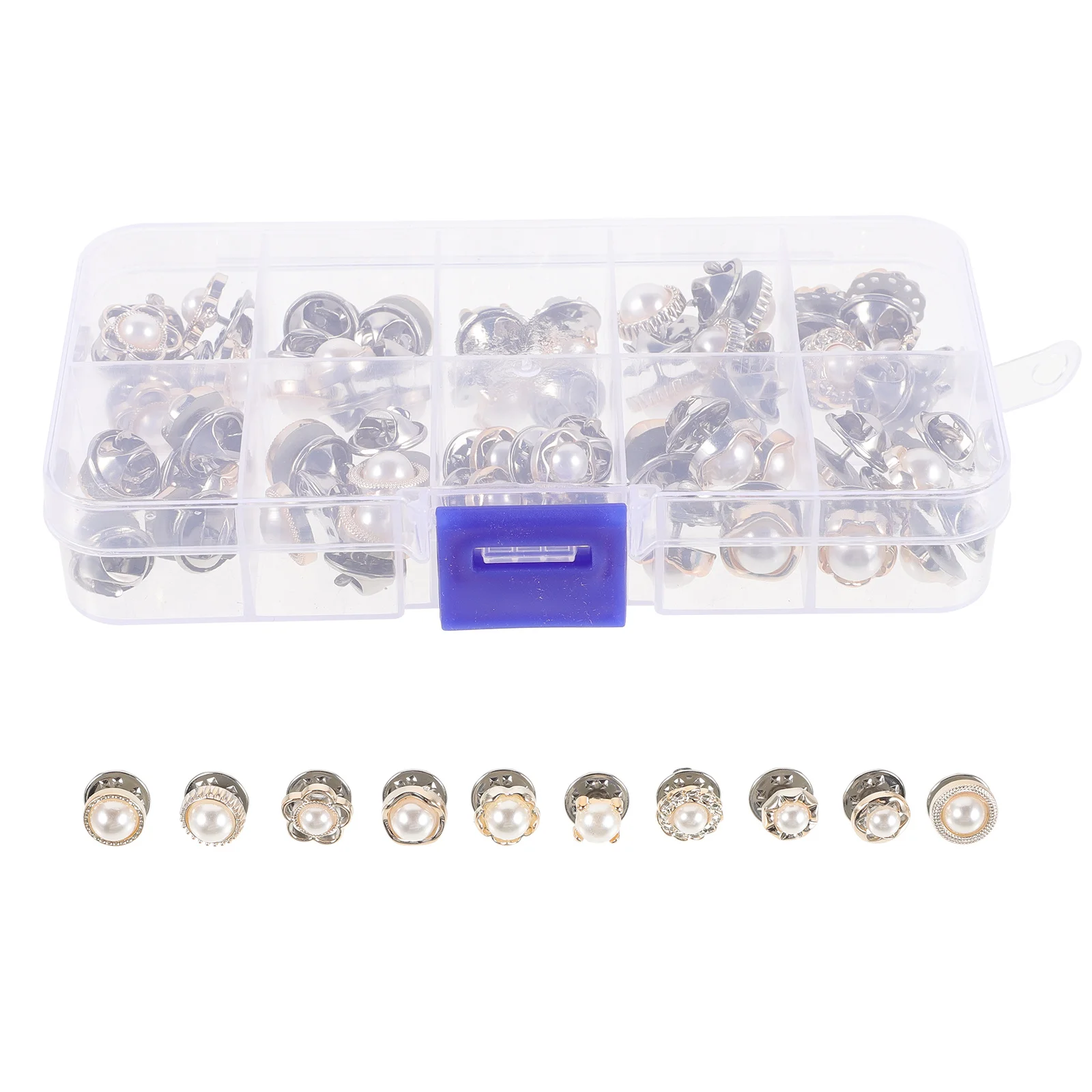 50pcs Pearl Brooch Pins No Sew Clothing Fasteners Decorative Shirt Buttons For Dress Cardigan Jeans Cover Up Snap Accessories
50pcs Pearl Brooch Pins No Sew Clothing Fasteners Decorative Shirt Buttons For Dress Cardigan Jeans Cover Up Snap Accessories