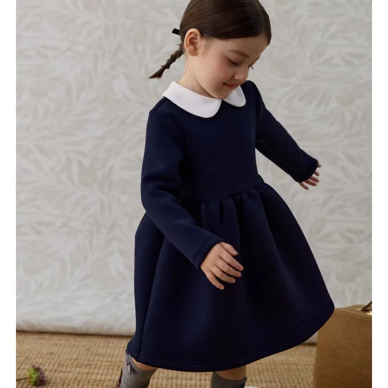 2025 Girls Kids Fashion Dress with Turn Down Collar Long Sleeves Knitted Dresses Autumn Children's Simple Elegant Knit Clothing
2025 Girls Kids Fashion Dress with Turn Down Collar Long Sleeves Knitted Dresses Autumn Children's Simple Elegant Knit Clothing