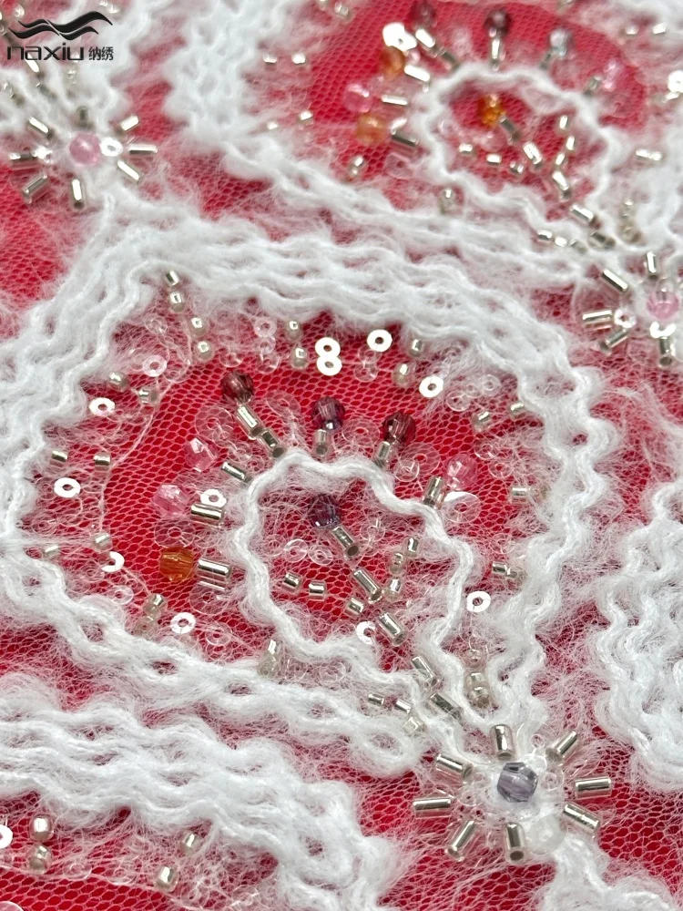 Madison African French Beaded Lace Fabric 2026 High Quality Lace White Lace Fabric Nigerian Tulle Mesh Lace Fabrics for Dress
Madison African French Beaded Lace Fabric 2026 High Quality Lace White Lace Fabric Nigerian Tulle Mesh Lace Fabrics for Dress