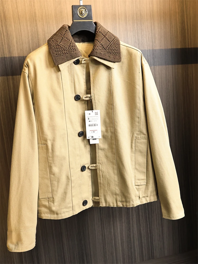 Вязаный воротник-стойка, мужская куртка, осенне-зимняя повседневная цветная блузка, модная верхняя одежда-стойка, устойчивая к ветру
Вязаный воротник-стойка, мужская куртка, осенне-зимняя повседневная цветная блузка, модная верхняя одежда-стойка, устойчивая к ветру