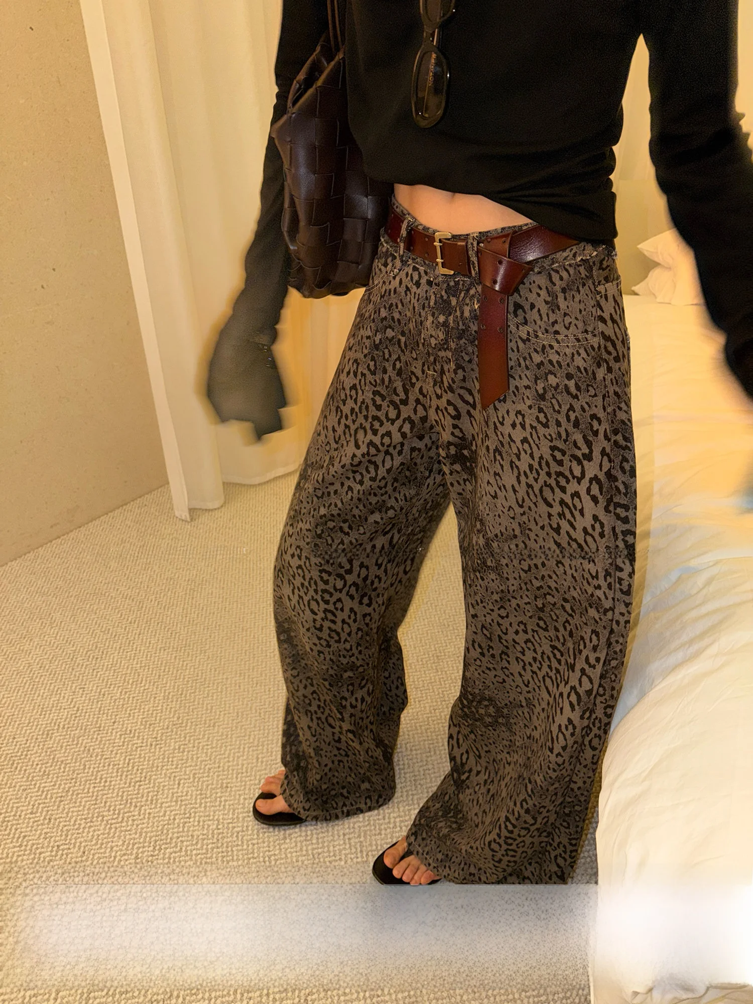 JCCC Shadow Visual Trend Retro Casual Wide Leg Jeans Long Pants Women's Knife Cotton Low Waist Zipper Closure Color
JCCC Shadow Visual Trend Retro Casual Wide Leg Jeans Long Pants Women's Knife Cotton Low Waist Zipper Closure Color