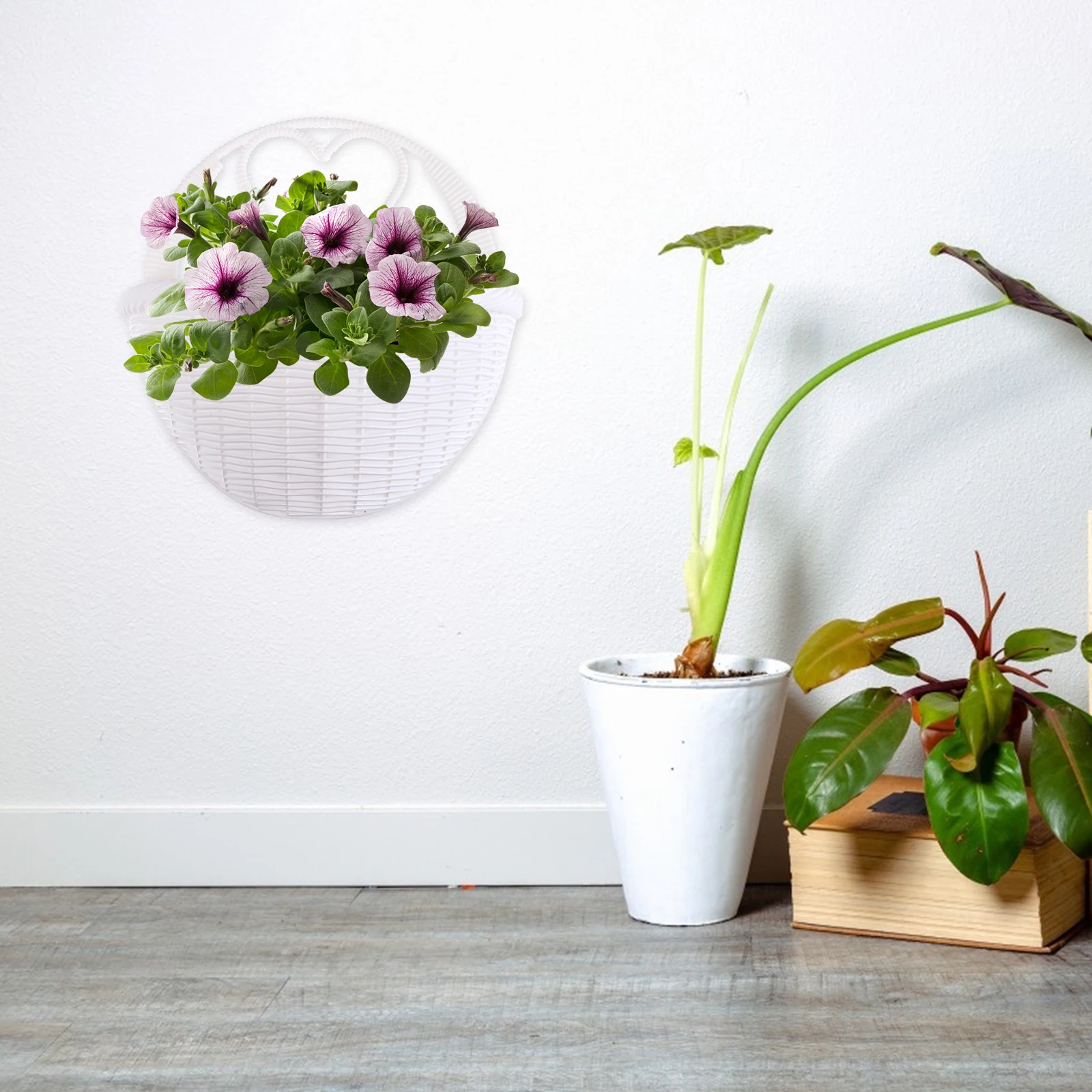 Hanging Basket Wall Flower Basket Decor Home Decor Plastic Plant Holder Lightweight Durable Wall Pot Indoor Planter Mount
Hanging Basket Wall Flower Basket Decor Home Decor Plastic Plant Holder Lightweight Durable Wall Pot Indoor Planter Mount
