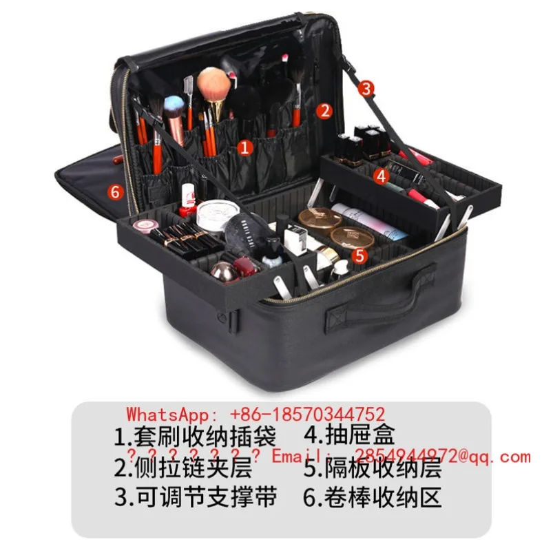 Portable Large Capacity Professional Makeup Artist Follow-up Makeup Multi-functional Nail Embroidery Tool Storage Box
Portable Large Capacity Professional Makeup Artist Follow-up Makeup Multi-functional Nail Embroidery Tool Storage Box