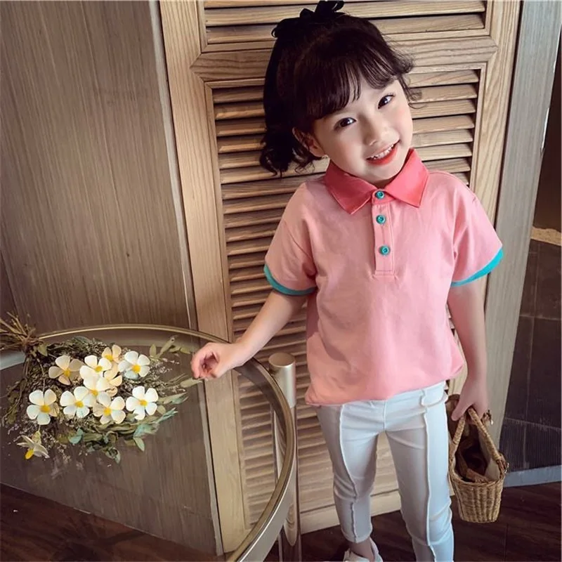 Girls' Summer Clothes Short Sleeved T-shirt Baby Korean Version Color Blocked Cute Fashion All-match Shirt
Girls' Summer Clothes Short Sleeved T-shirt Baby Korean Version Color Blocked Cute Fashion All-match Shirt