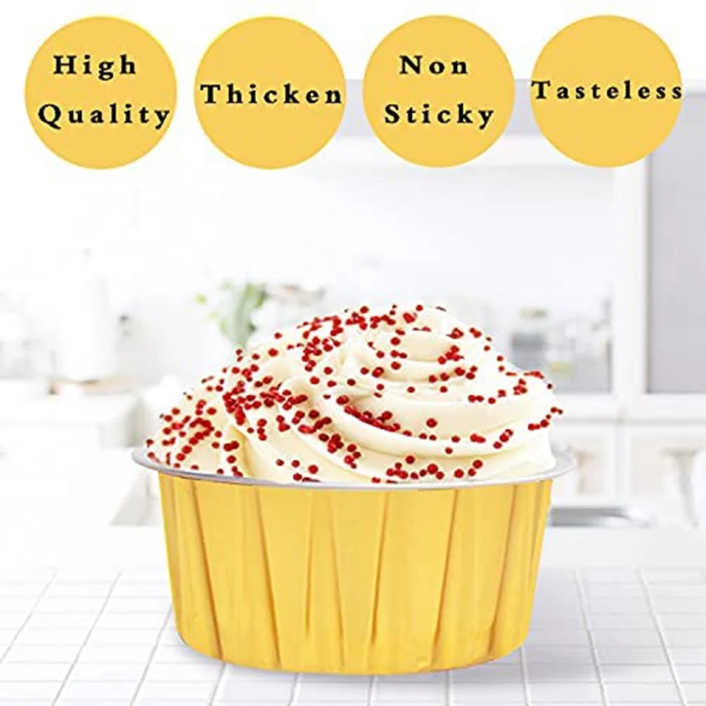 Dessert Cups with Lids,Aluminum Foil Muffin Baking Cups,Disposable Foil Ramekins for Cupcake Cupcake Containers
Dessert Cups with Lids,Aluminum Foil Muffin Baking Cups,Disposable Foil Ramekins for Cupcake Cupcake Containers