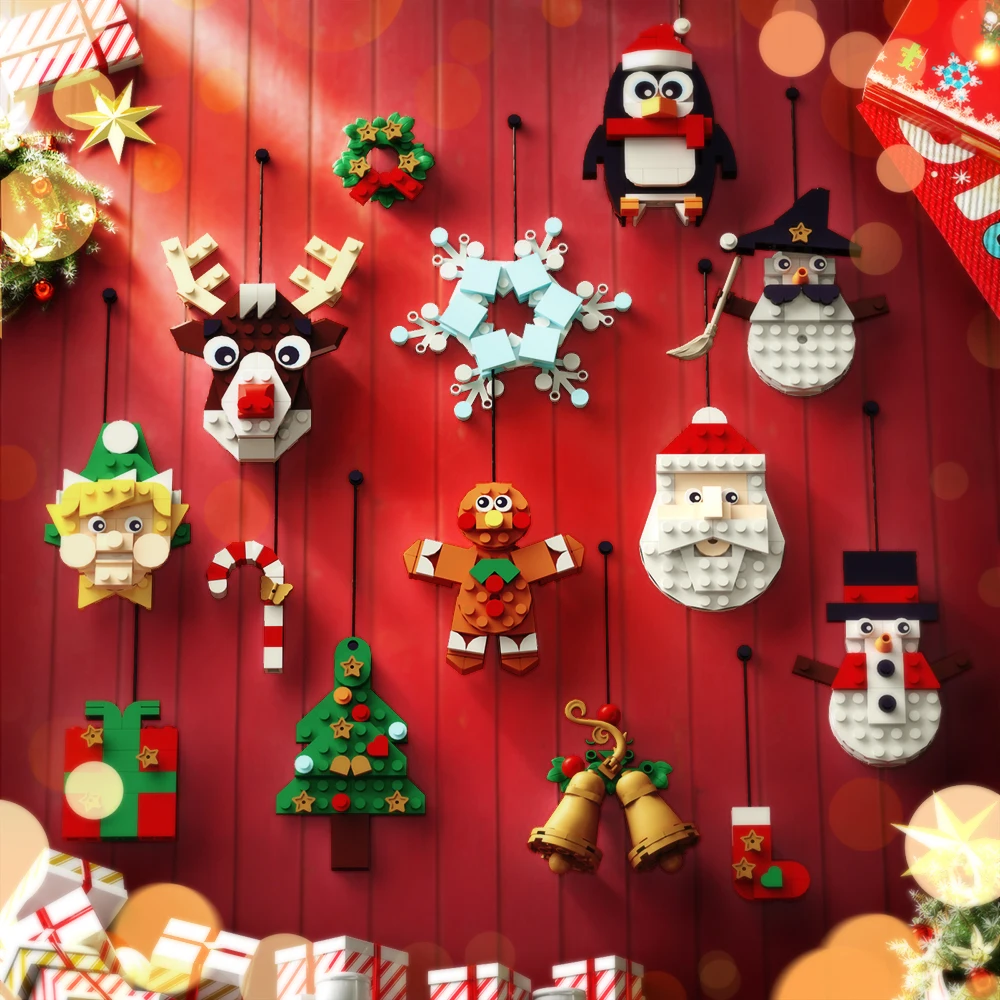 Gobricks 2023 Christmas Pendant Snowman Elk Santa Claus Xmas Tree Pendants Building Blocks Ornaments Gift Idea Home Decorations
Gobricks 2023 Christmas Pendant Snowman Elk Santa Claus Xmas Tree Pendants Building Blocks Ornaments Gift Idea Home Decorations