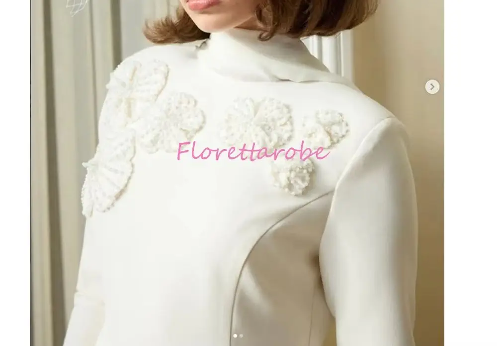 Women's A-line Evening Dresses Tea-length O-Neck Full Sleeve Prom Gown Fashion Beads Flowers Simple Draped Customized Gowns
Women's A-line Evening Dresses Tea-length O-Neck Full Sleeve Prom Gown Fashion Beads Flowers Simple Draped Customized Gowns