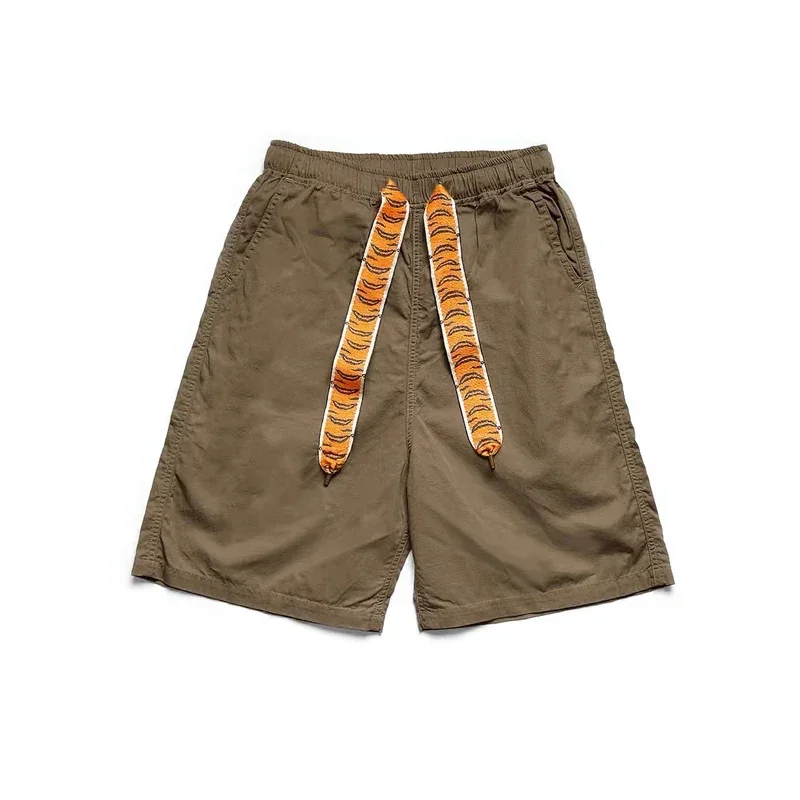 Non KAPITAL Summer Cotton Tiger Pattern Elastic Drawstring Solid Color Sports Army Green Shorts Men's Casual Pants
Non KAPITAL Summer Cotton Tiger Pattern Elastic Drawstring Solid Color Sports Army Green Shorts Men's Casual Pants