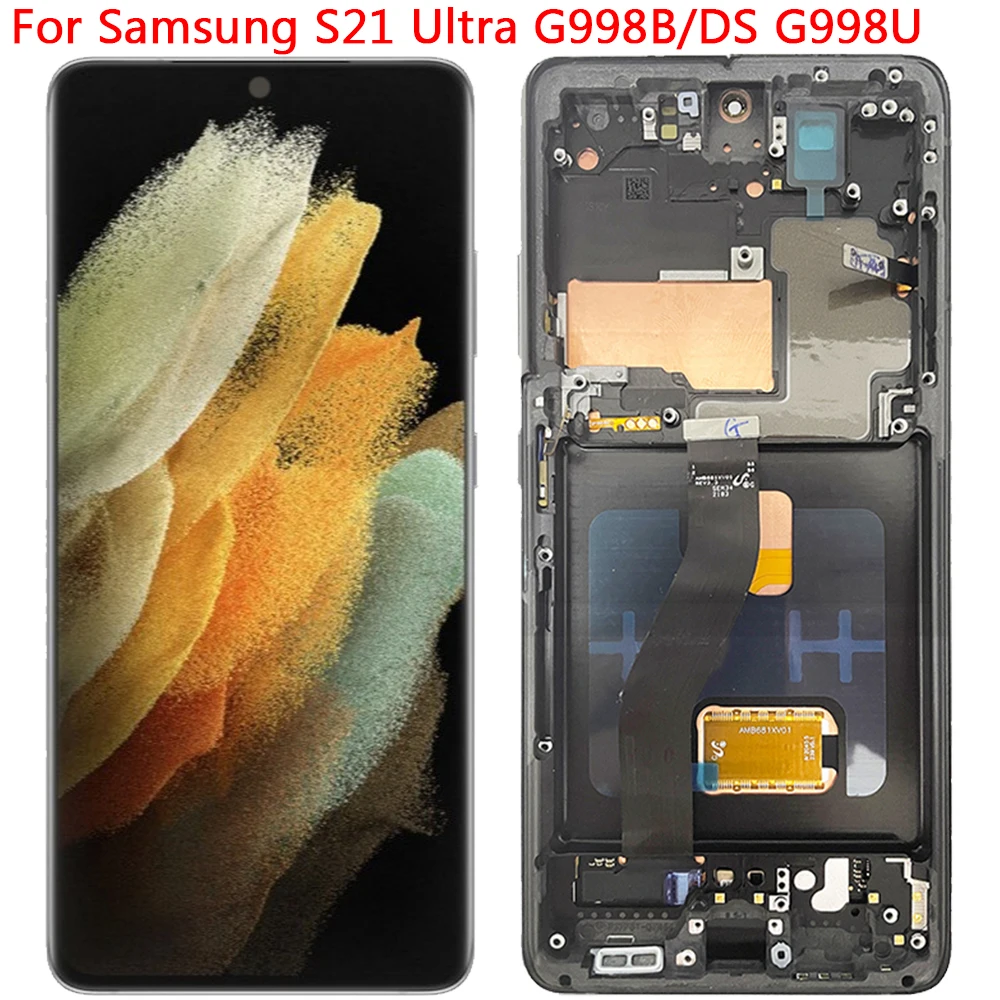 For Samsung S21 Ultra SM-G998U G998U1 LCD Display Touch Screen With Frame Replacement Parts
For Samsung S21 Ultra SM-G998U G998U1 LCD Display Touch Screen With Frame Replacement Parts