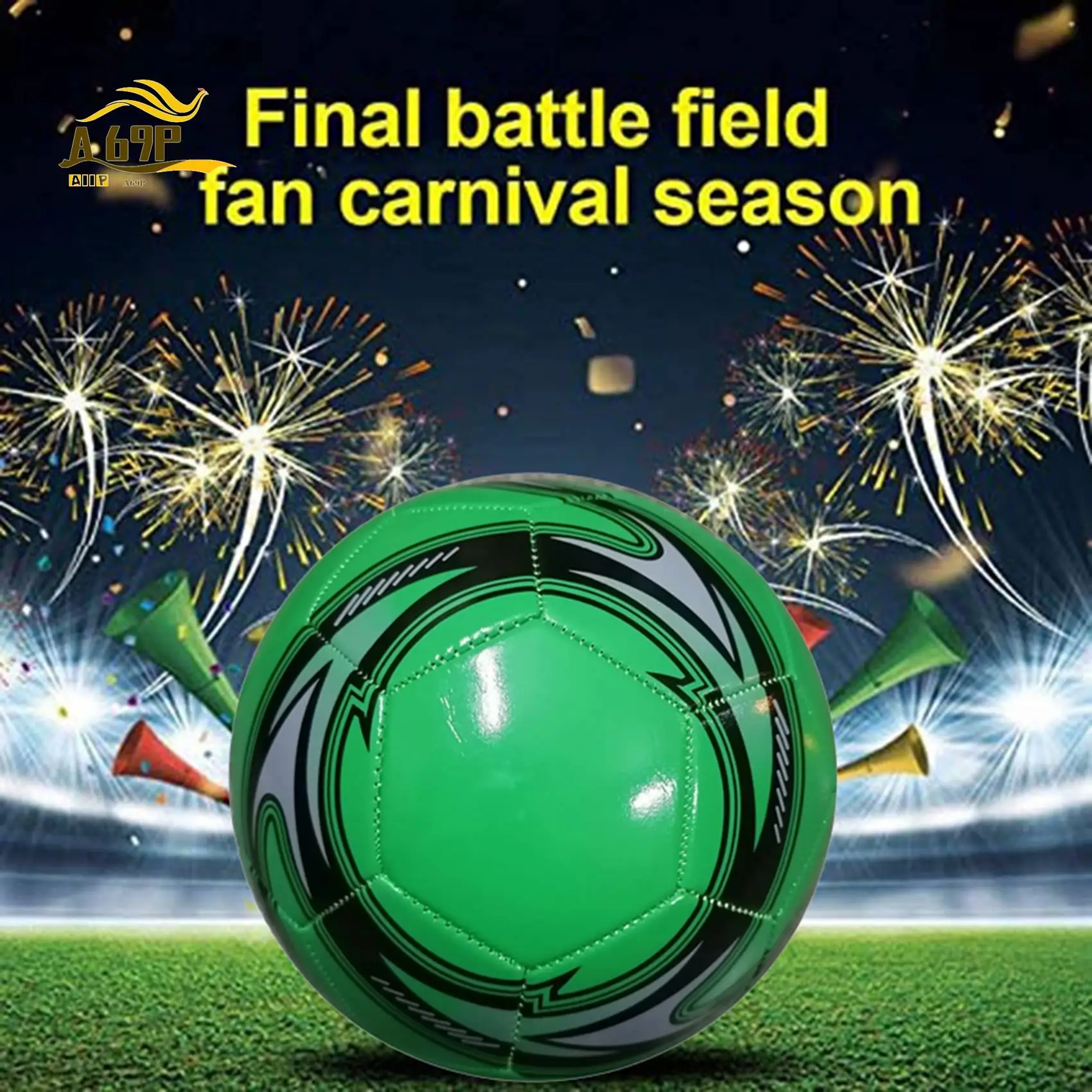 A69P-Professional PVC Soccer Ball Size 5 Official Soccer Training Football Ball Competition Outdoor Football Green
A69P-Professional PVC Soccer Ball Size 5 Official Soccer Training Football Ball Competition Outdoor Football Green