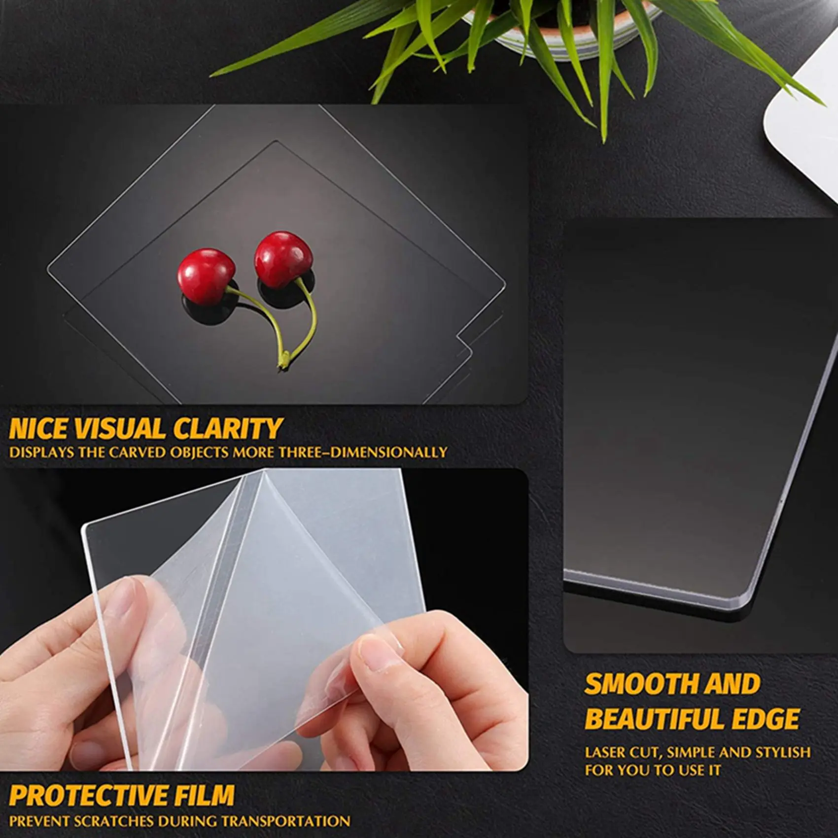 AT21-Acrylic Sheet Clear Cast For LED Light Base Table Signs DIY Display Projects Craft LED Lights For Projects 12 Pieces
AT21-Acrylic Sheet Clear Cast For LED Light Base Table Signs DIY Display Projects Craft LED Lights For Projects 12 Pieces