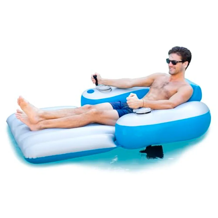 Motorized Pool Lounger for Outdoor Use with 9V Motor Durable Polyester Fabric in Blue Adjustable Reclining Position and Built-i
Motorized Pool Lounger for Outdoor Use with 9V Motor Durable Polyester Fabric in Blue Adjustable Reclining Position and Built-i