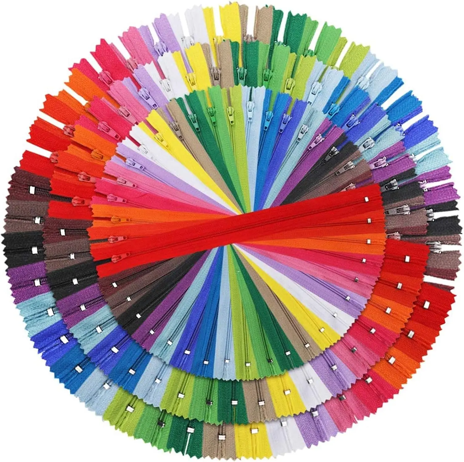 120pcs Mixed Nylon Coil Zippers, 7.8-16 Inches, 20 Colors for Sewing
120pcs Mixed Nylon Coil Zippers, 7.8-16 Inches, 20 Colors for Sewing