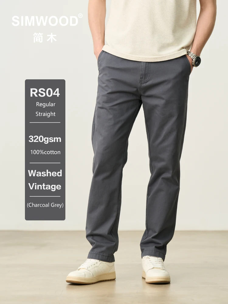 SIMWOOD 2025 Autumn Men's Heavyweight Trousers 320gsm Office Casual Pants Dark Color Chinos for Daily Wear Men clothing
SIMWOOD 2025 Autumn Men's Heavyweight Trousers 320gsm Office Casual Pants Dark Color Chinos for Daily Wear Men clothing