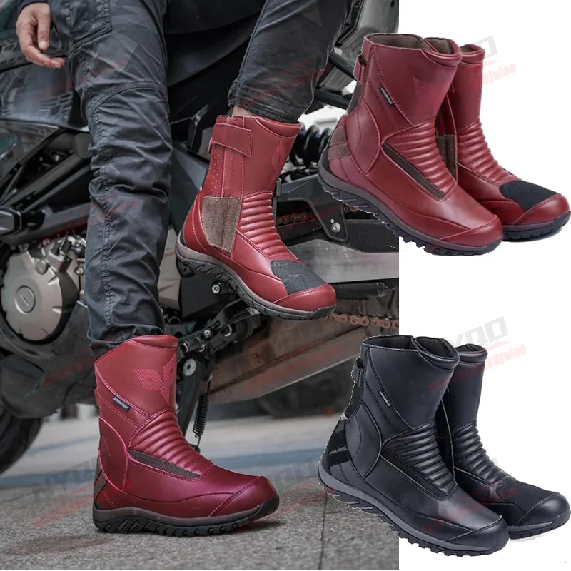 Motorcycle Riding Boots for Men and Women All Season Breathable Anti Slip Wear-resistant Ultra-fine Fiber Leather Shoes
Motorcycle Riding Boots for Men and Women All Season Breathable Anti Slip Wear-resistant Ultra-fine Fiber Leather Shoes