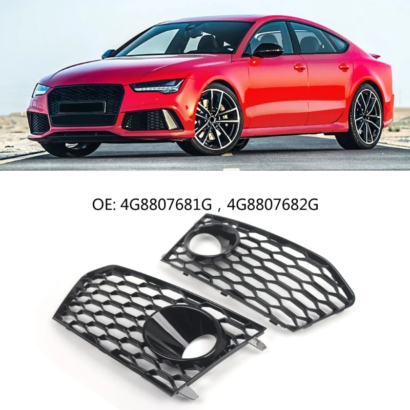 1 Pair Front Fog Light Grille Cover for 2014-2018 4G8807681G 4G8807682G Replacement Auto Bumper Fog Lamp Grille Trim
1 Pair Front Fog Light Grille Cover for 2014-2018 4G8807681G 4G8807682G Replacement Auto Bumper Fog Lamp Grille Trim