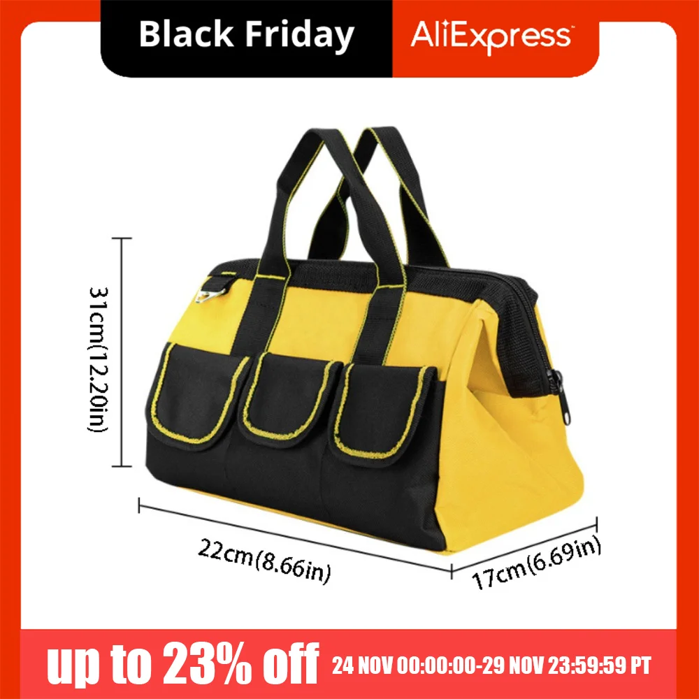Thicken Big Capacity Multifunctional Tool Bag Multi-Pocket Waterproof Wear-Resistant Toolkit Storage Bag Padded Strap
Thicken Big Capacity Multifunctional Tool Bag Multi-Pocket Waterproof Wear-Resistant Toolkit Storage Bag Padded Strap