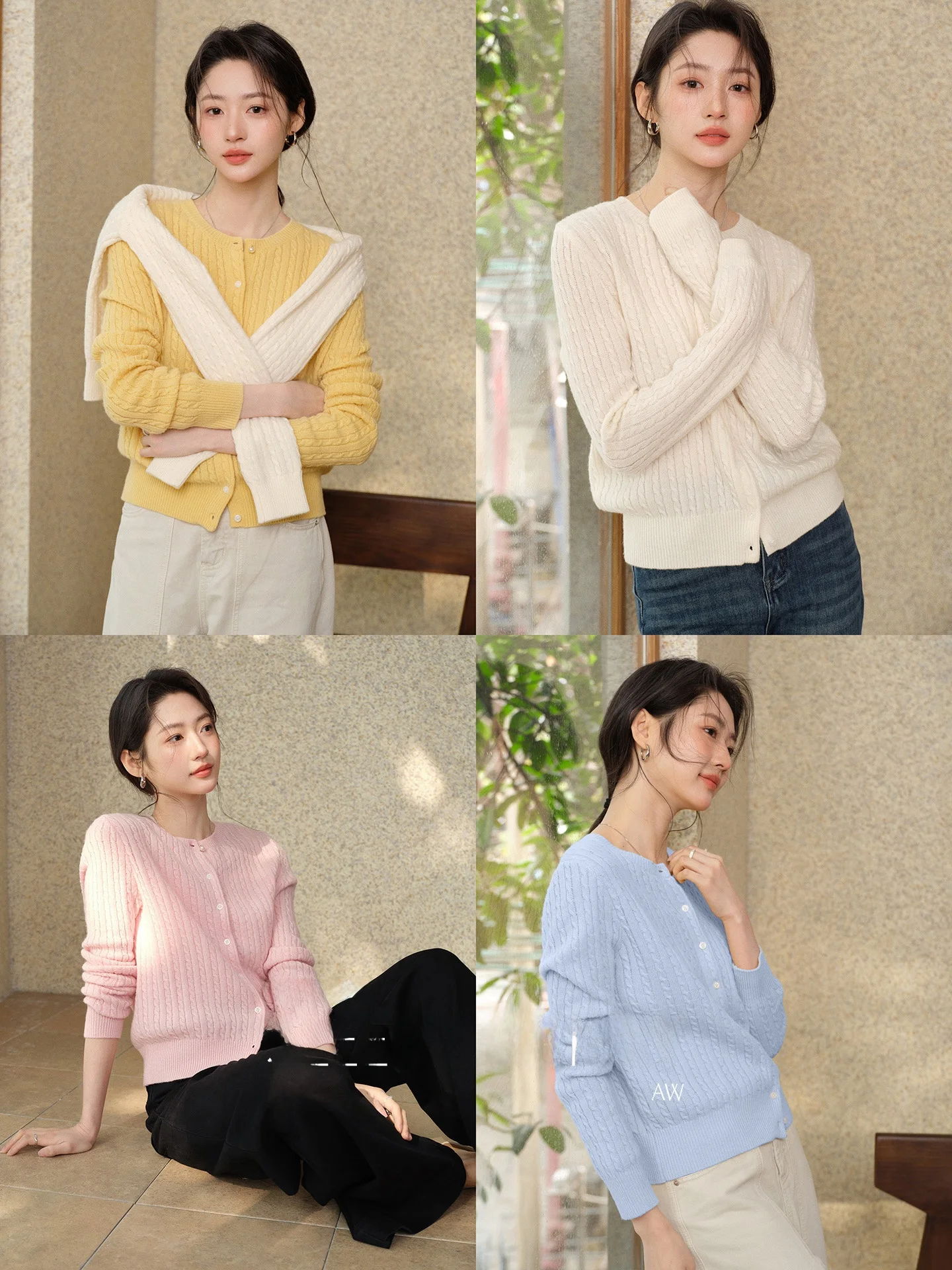 100% чистый шерстяной вязаный кардиган для женщин, весенний сезон, с длинными рукавами, круглым вырезом, на одной пуговице, универсальный топ для многослойных образов
100% чистый шерстяной вязаный кардиган для женщин, весенний сезон, с длинными рукавами, круглым вырезом, на одной пуговице, универсальный топ для многослойных образов