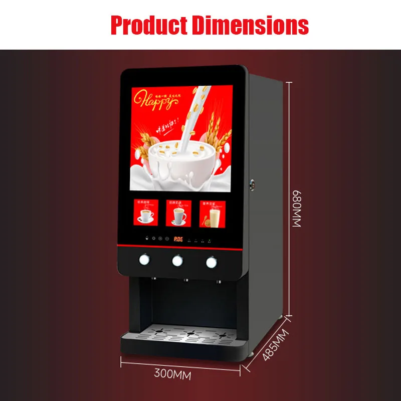 Three Flavors Hot Drinks Instant Coffee Machine Electric 110V/220V Soy Milk Machine
Three Flavors Hot Drinks Instant Coffee Machine Electric 110V/220V Soy Milk Machine