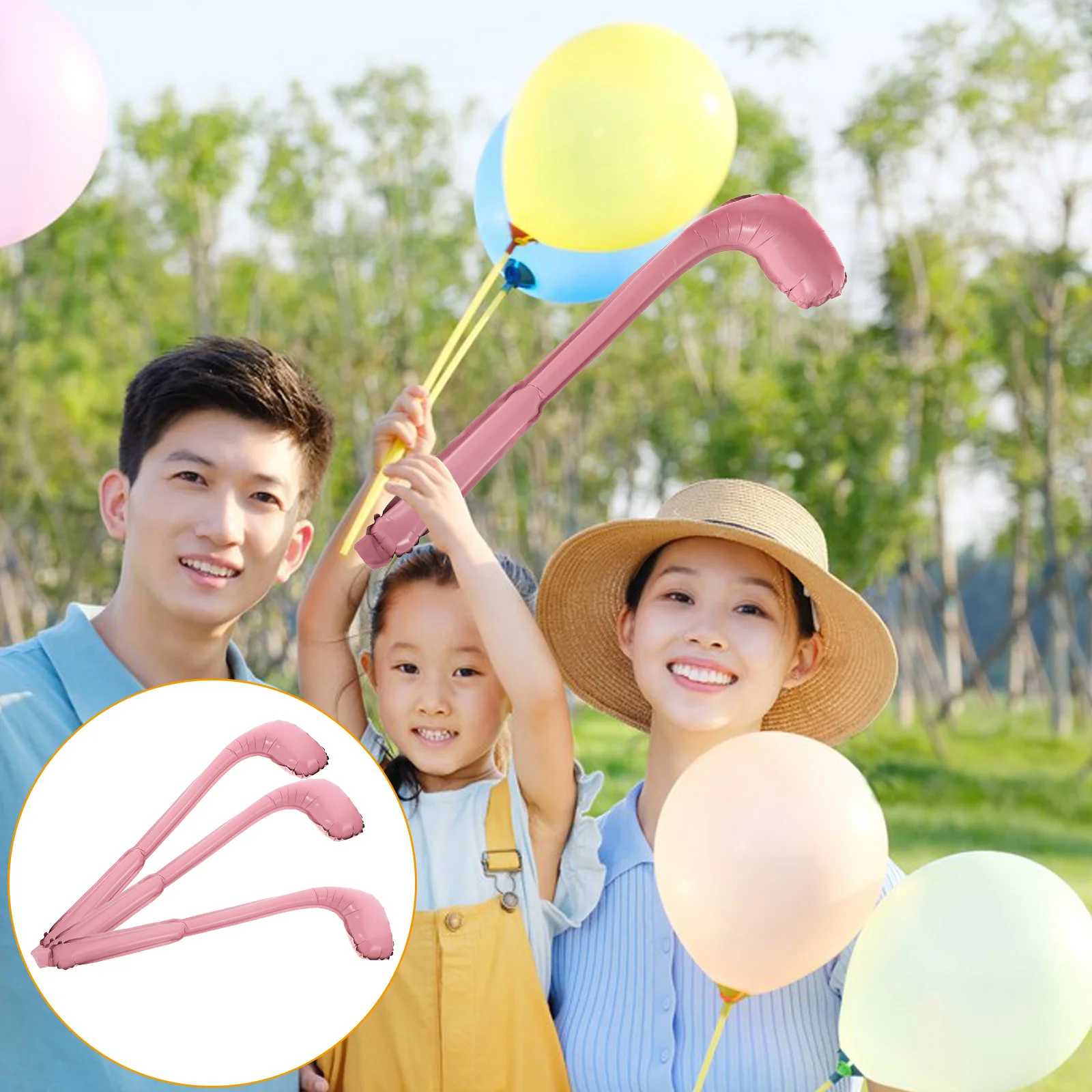 10pcs Inflatable Golf Club Balloon Party Accessory Blow Up Cheering Stick Sports Event Concert Noise Maker Reusable Lightweight
10pcs Inflatable Golf Club Balloon Party Accessory Blow Up Cheering Stick Sports Event Concert Noise Maker Reusable Lightweight