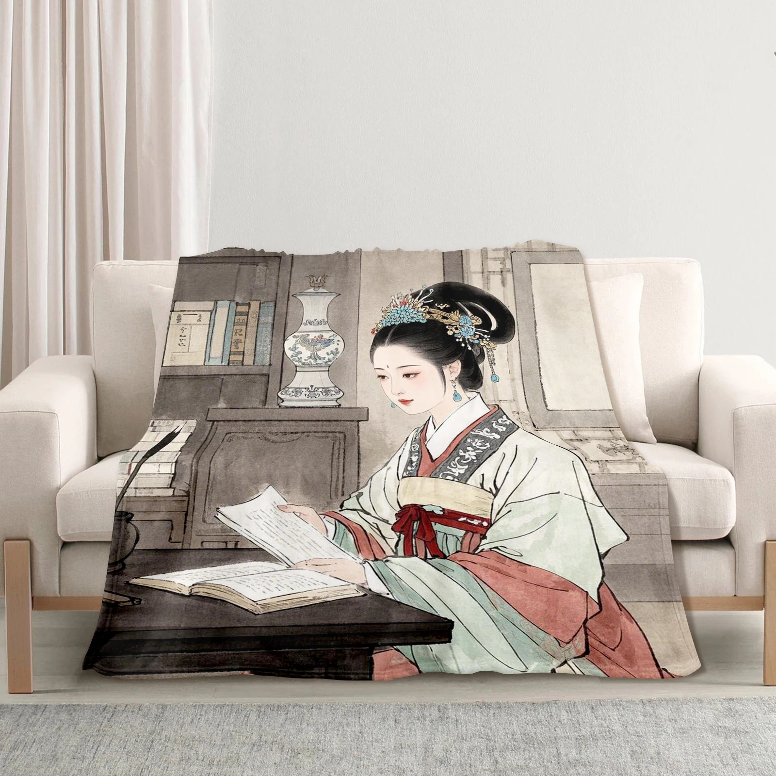 Elegant Blanket Featuring Ancient Chinese Ladies Reading Adds Cultural Depth And Beauty To Any Home Decor
Elegant Blanket Featuring Ancient Chinese Ladies Reading Adds Cultural Depth And Beauty To Any Home Decor