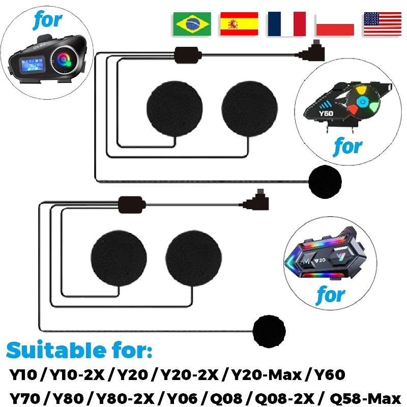 Гарнитура подходит для Q58max/Y10/Y10-2x/Y20/Y20max/Y60/Y70/Y80/Y20-2x/Y06/Q08/Bluetooth Intercom для мотоциклетного шлема
Гарнитура подходит для Q58max/Y10/Y10-2x/Y20/Y20max/Y60/Y70/Y80/Y20-2x/Y06/Q08/Bluetooth Intercom для мотоциклетного шлема