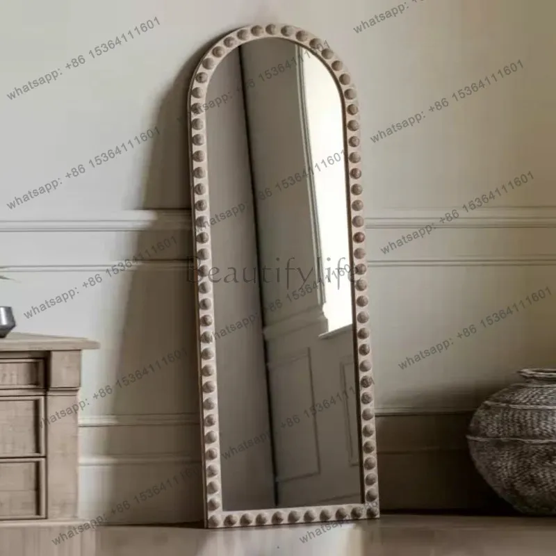 Antique Full-body Mirror Arched Retro Floor-to-ceiling Bedroom Diagonally Against The Wall Floor-to-ceiling Fitting Mirror
Antique Full-body Mirror Arched Retro Floor-to-ceiling Bedroom Diagonally Against The Wall Floor-to-ceiling Fitting Mirror