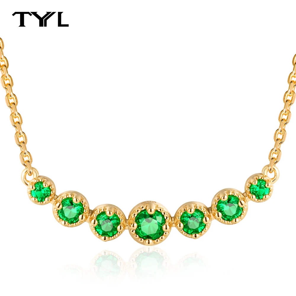 Ожерелье TYYL с 7 камнями «Улыбка» для женщин, с подвесками из выращенных в лаборатории изумрудов и рубинов, ювелирные изделия с муассанитом, колье-чокер из настоящего серебра 925 пробы
Ожерелье TYYL с 7 камнями «Улыбка» для женщин, с подвесками из выращенных в лаборатории изумрудов и рубинов, ювелирные изделия с муассанитом, колье-чокер из настоящего серебра 925 пробы