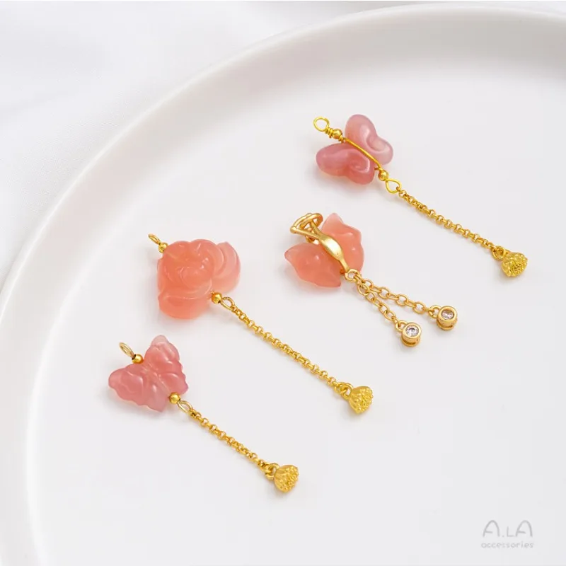 Natural Nanhong Yanyuan Candy Pendant Butterfly Lotus Pod Lotus Lucky Cat Peach Raspberry Pendant Earrings Pendant
Natural Nanhong Yanyuan Candy Pendant Butterfly Lotus Pod Lotus Lucky Cat Peach Raspberry Pendant Earrings Pendant