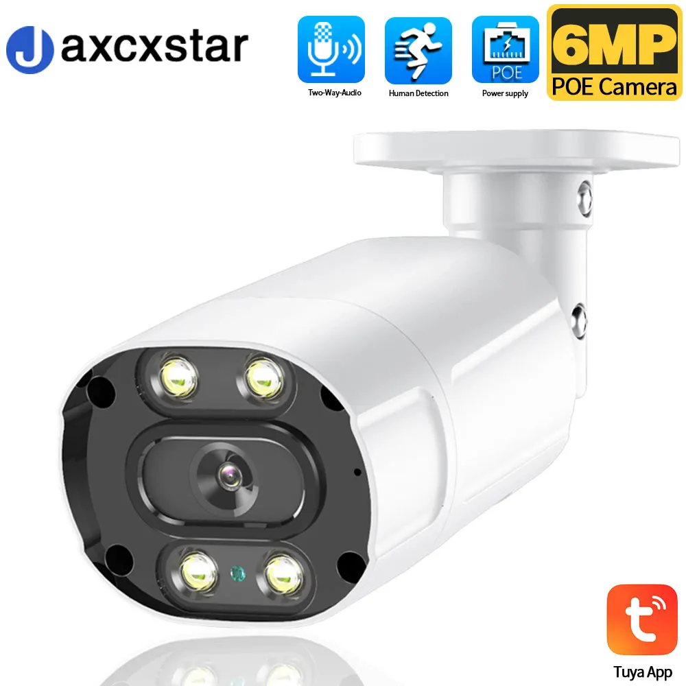 Камера видеонаблюдения TUYA 6MP POE, цветная Водонепроницаемая уличная цилиндрическая камера с ночным видением IP66 для умного дома, для NVR
Камера видеонаблюдения TUYA 6MP POE, цветная Водонепроницаемая уличная цилиндрическая камера с ночным видением IP66 для умного дома, для NVR