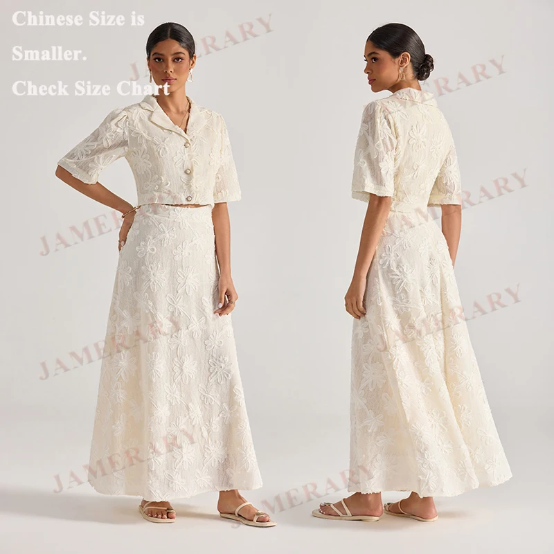 Embroidery Summer Two Piece Set Women Long Dress Suits Cotton Linen Blazer Suit Top Long Maxi Skirt 2pcs Set S Elegant Brand
Embroidery Summer Two Piece Set Women Long Dress Suits Cotton Linen Blazer Suit Top Long Maxi Skirt 2pcs Set S Elegant Brand