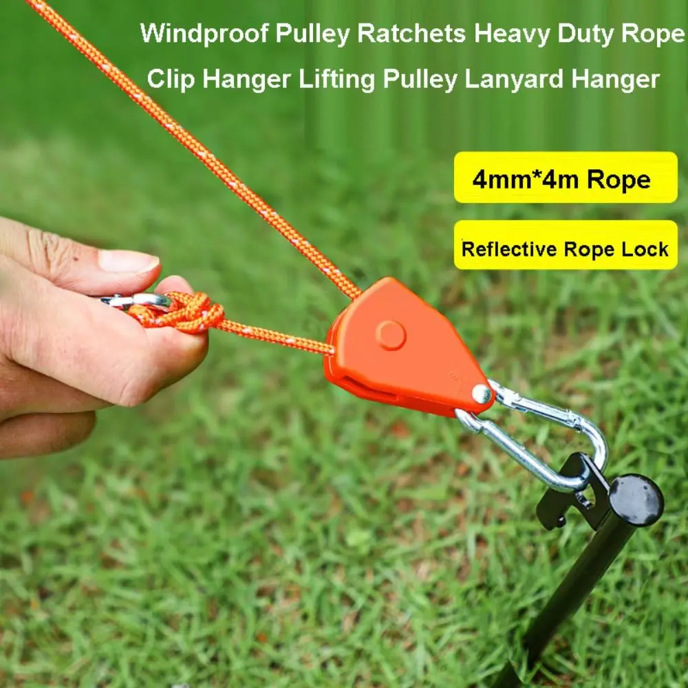New Multicolors Windproof Pulley Ratchets 4mm*4meters High Quality Heavy Duty Rope Clip Hanger Outdoor Tie Down Strap
New Multicolors Windproof Pulley Ratchets 4mm*4meters High Quality Heavy Duty Rope Clip Hanger Outdoor Tie Down Strap