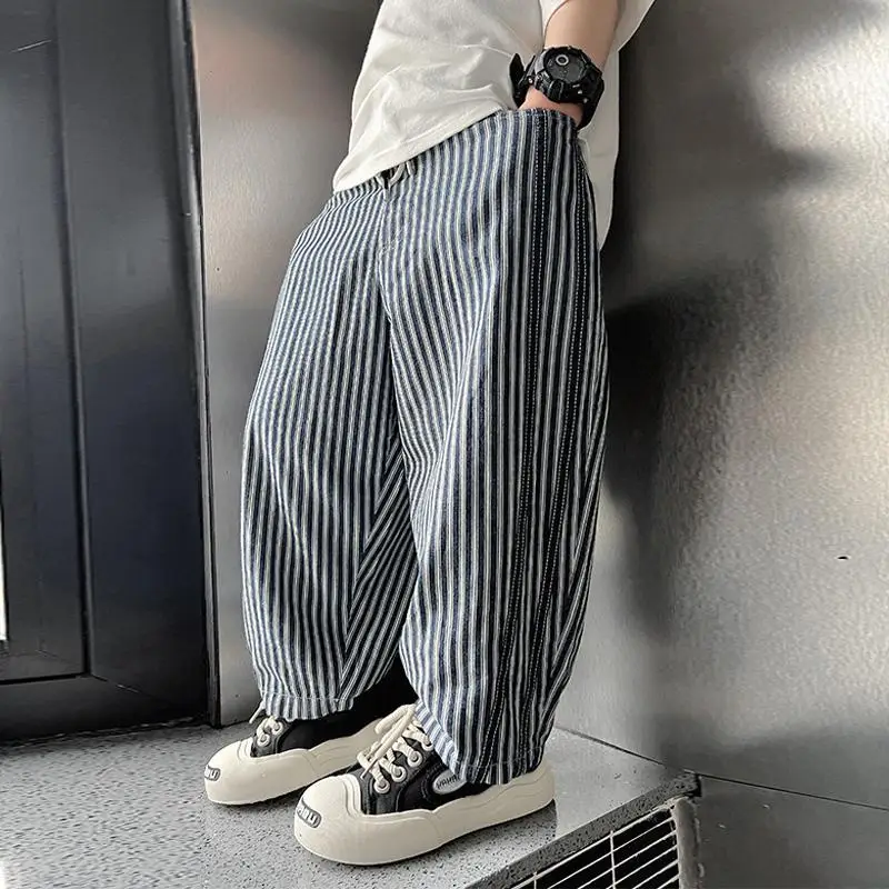 Boys Pants 2026 Summer New Thin Cool Striped Loose Casual Long Trousers Children Clothing
Boys Pants 2026 Summer New Thin Cool Striped Loose Casual Long Trousers Children Clothing