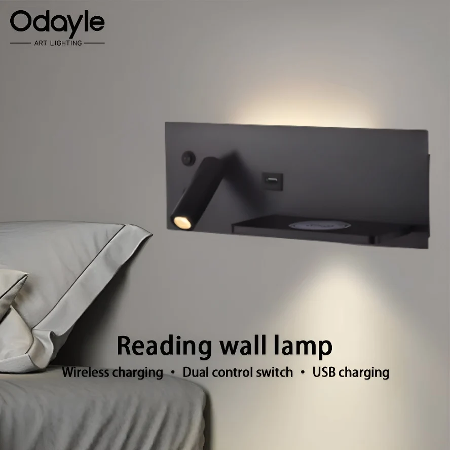 Modern LED Wall Light with USB Interface Simplicity Creative Multifunctional Reading Light Living Room Bedroom Bedside Lighting
Modern LED Wall Light with USB Interface Simplicity Creative Multifunctional Reading Light Living Room Bedroom Bedside Lighting