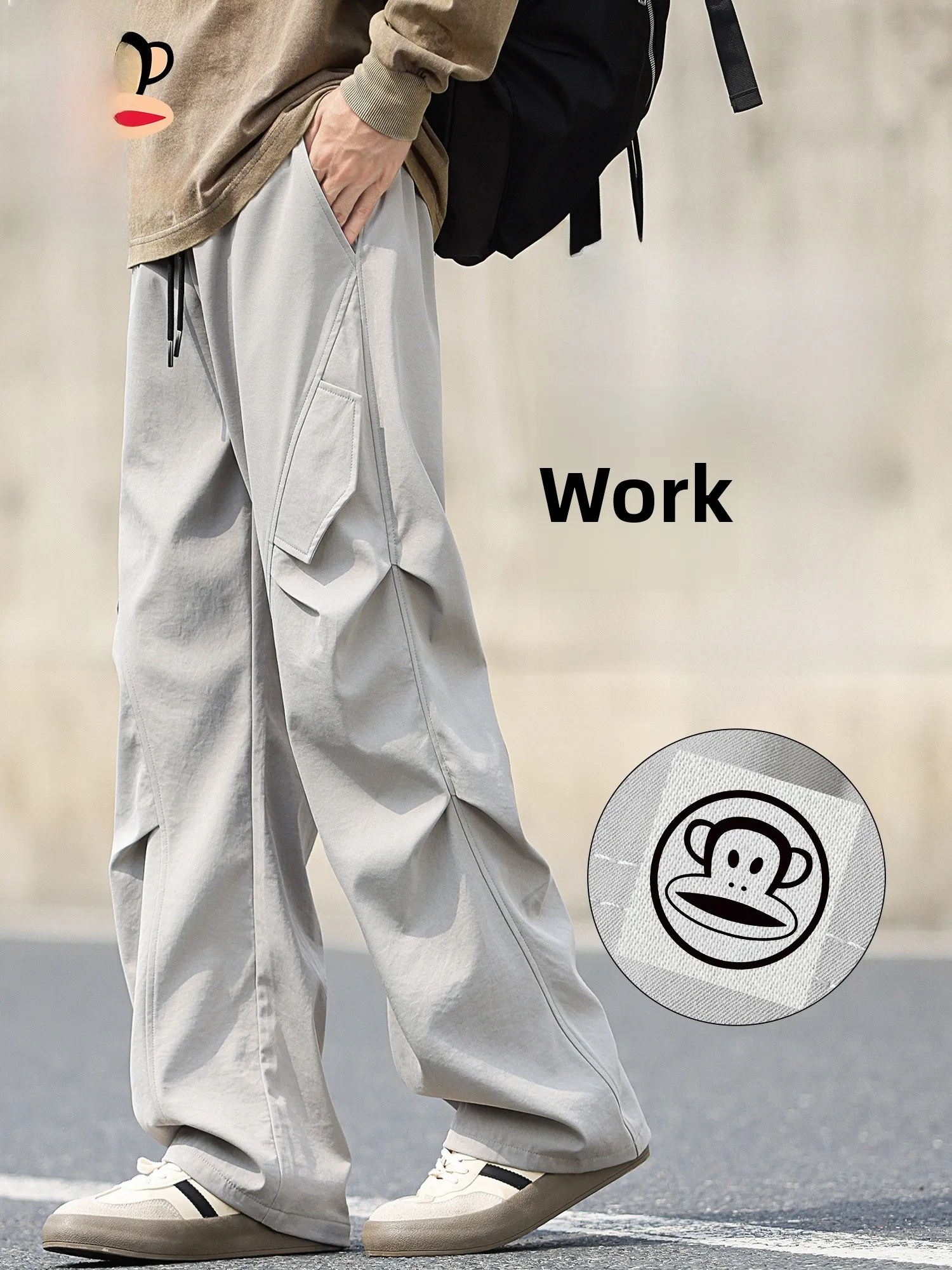 PaulFrank Men's Casual Trousers Spring New Loose Drape Workwear Straight Leg Pants American Sle Polyester Fiber Non-Wrinkle
PaulFrank Men's Casual Trousers Spring New Loose Drape Workwear Straight Leg Pants American Sle Polyester Fiber Non-Wrinkle