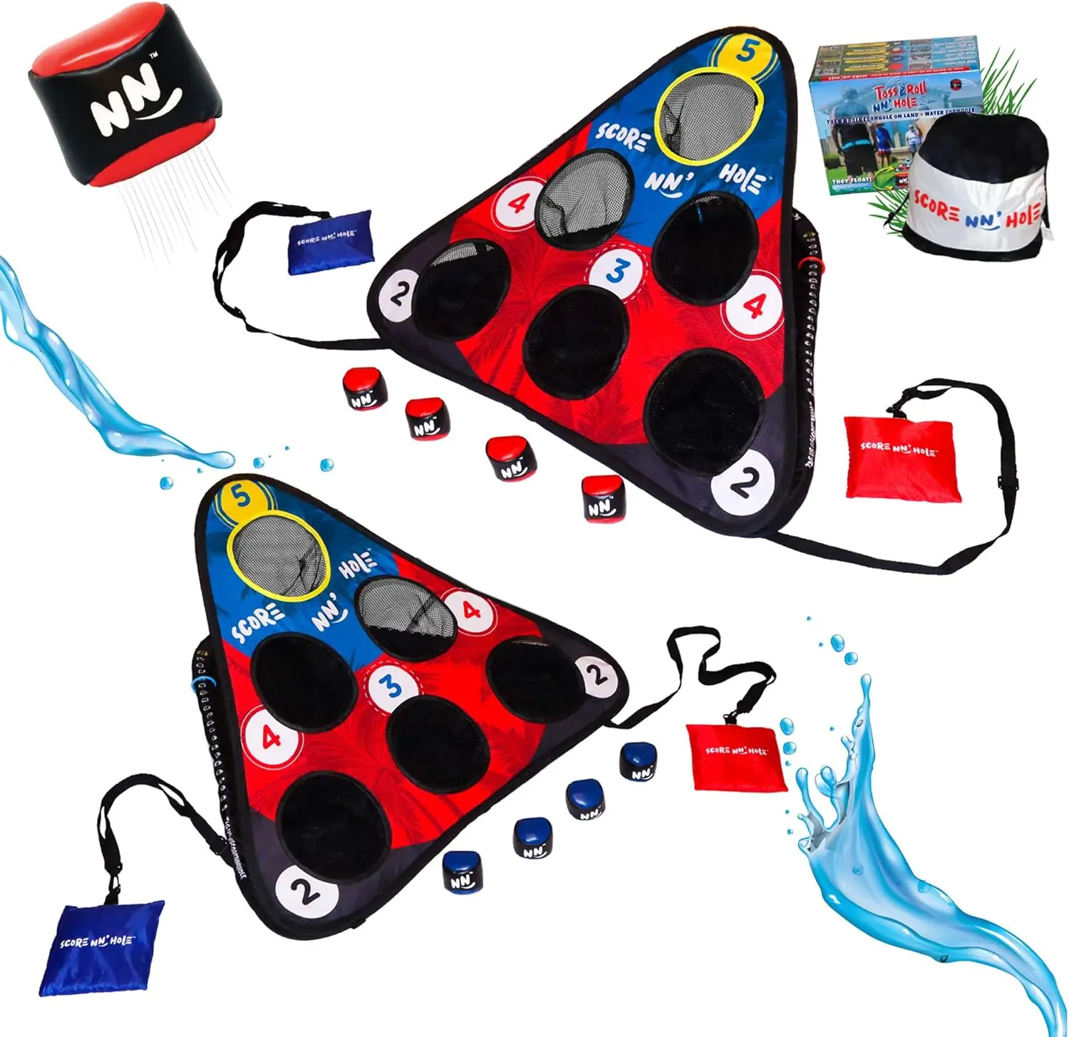 Portable Cornhole Game for Land & Water - Fun for All Ages - Easy Setup
Portable Cornhole Game for Land & Water - Fun for All Ages - Easy Setup