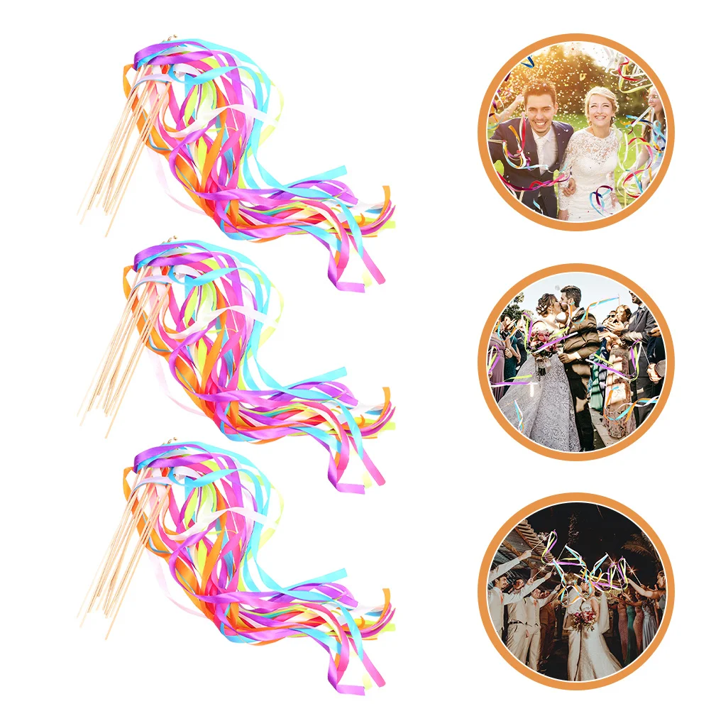 30Pcs Wedding Ribbon Fairy Wands Colorful Streamer Sticks Decorative Ribbon Stick Wands Party Celebration Wedding Streamers
30Pcs Wedding Ribbon Fairy Wands Colorful Streamer Sticks Decorative Ribbon Stick Wands Party Celebration Wedding Streamers