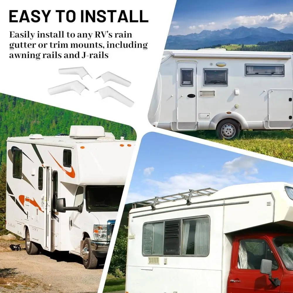 2pcs Resin RV Gutter Spouts Sun Resilient Hardware RV Gutter Extension Built-in Extensions Durable Rain Gutter RV Accessories
2pcs Resin RV Gutter Spouts Sun Resilient Hardware RV Gutter Extension Built-in Extensions Durable Rain Gutter RV Accessories